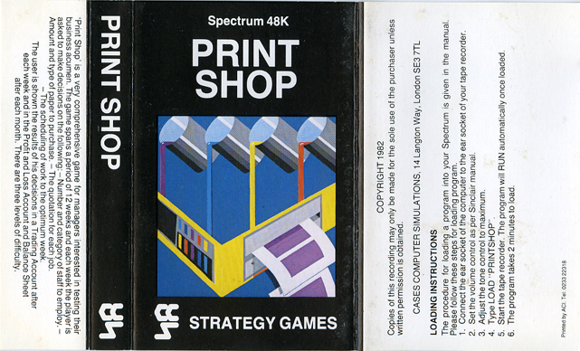 Screen from Print Shop