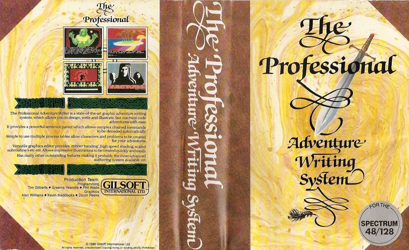 Screen from Professional Adventure Writer
