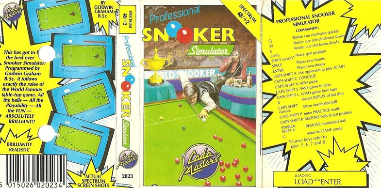 Screen from Professional Snooker Simulator