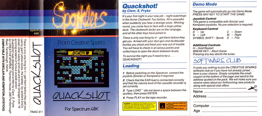 Screen from Quackshot