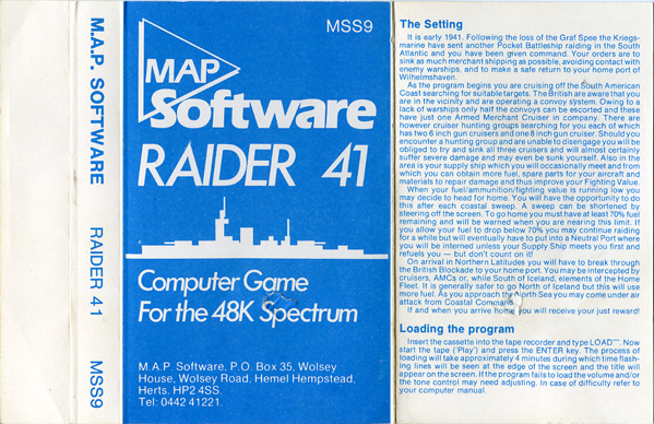 Screen from Raider 41