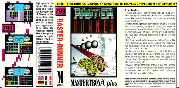 Screen from Raster Runner
