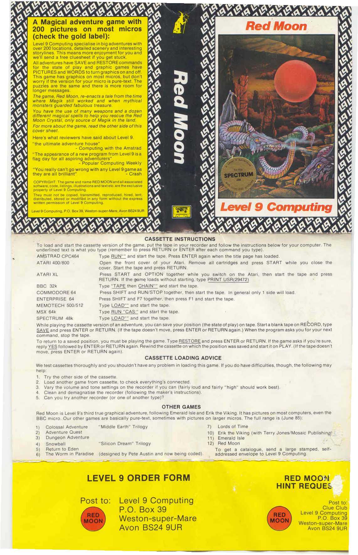 Screen from Red Moon