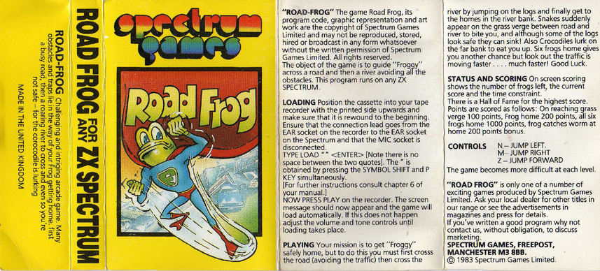 Screen from Road Frog