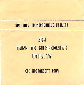 Screen from SD5 Advanced Tape to Microdrive Utility