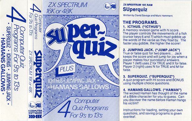 Screen from SUperquiz 1