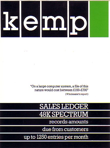 Screen from Sales Ledger