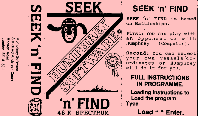 Screen from Seek 'n' Find