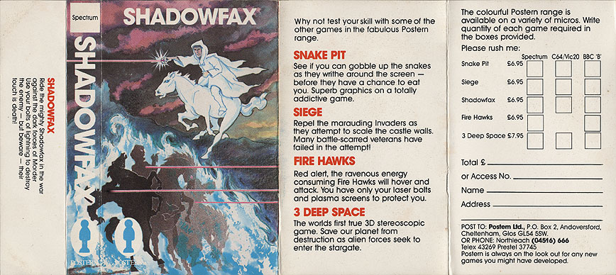 Screen from Shadowfax