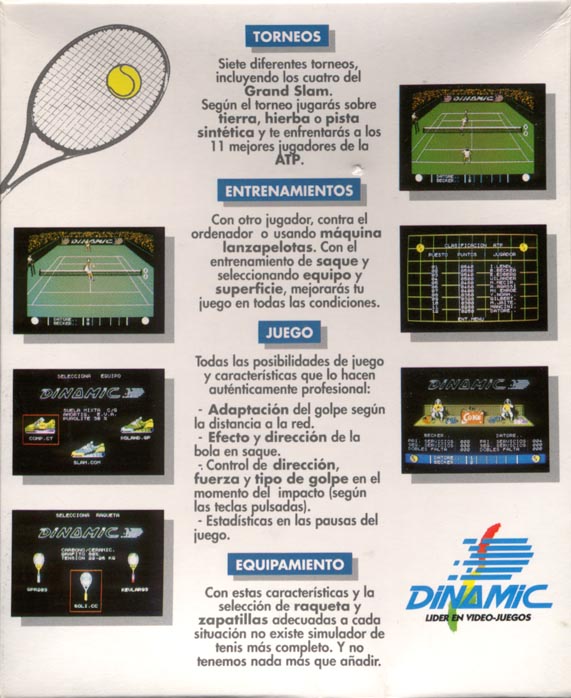 Screen from Simulador Profesional de Tenis