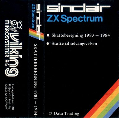 Screen from Skatteberegning 1983-1984