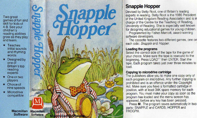 Screen from Snapple Hopper
