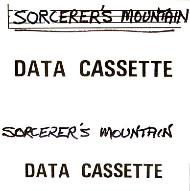 Screen from Sorcerer's Mountain