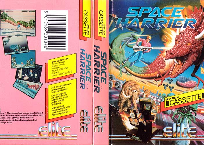 Screen from Space Harrier