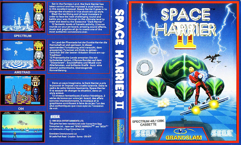 Screen from Space Harrier II