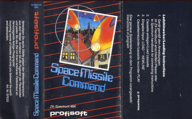 Screen from Space Missile Command