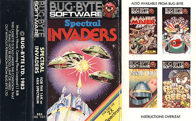 Screen from Spectral Invaders