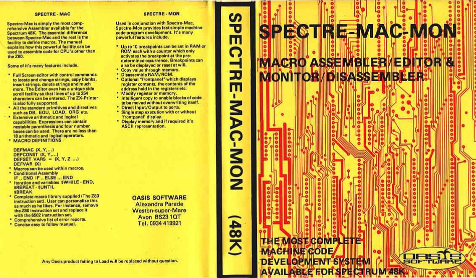Screen from Spectre-Mac-Mon