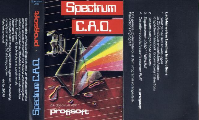 Screen from Spectrum C.A.D.