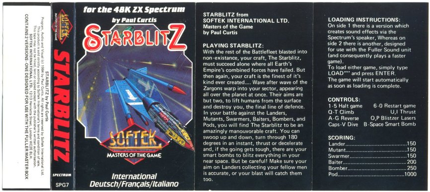 Screen from Starblitz