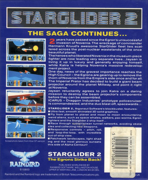 Screen from Starglider 2