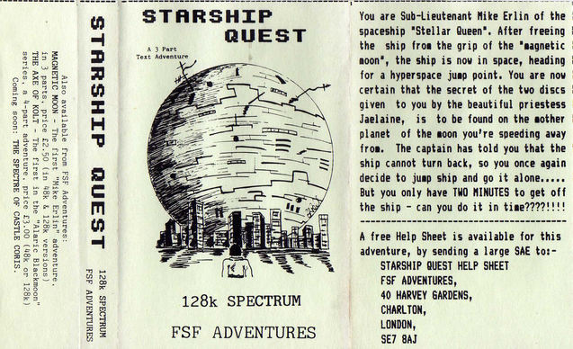 Screen from Starship Quest