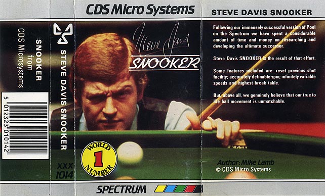 Screen from Steve Davis Snooker