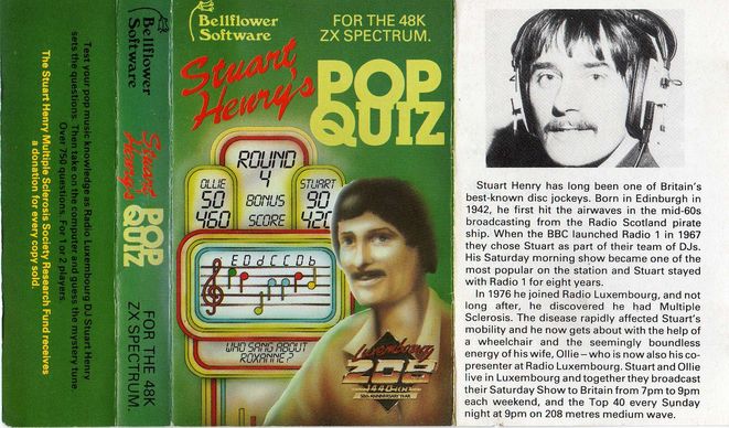 Screen from Stuart Henry's Pop Quiz