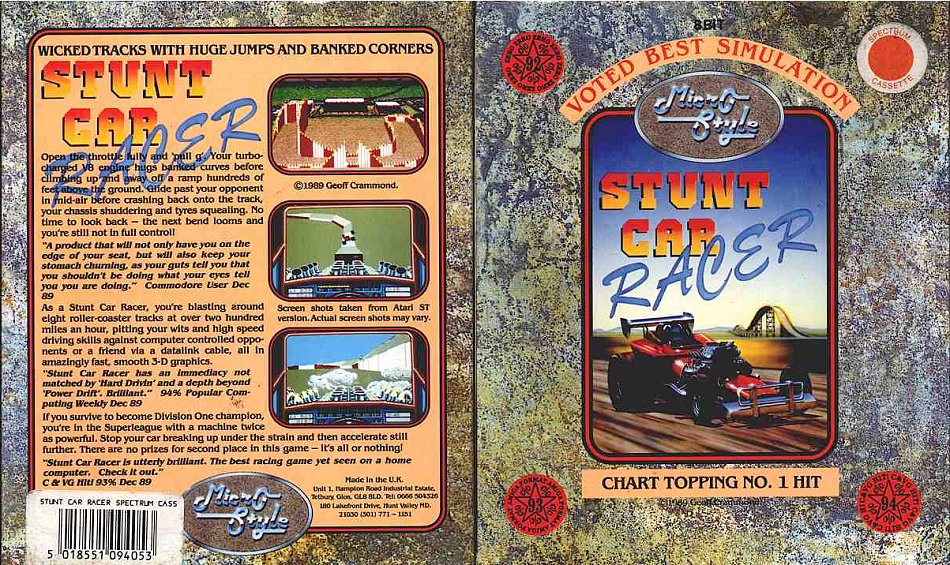 Screen from Stunt Car Racer