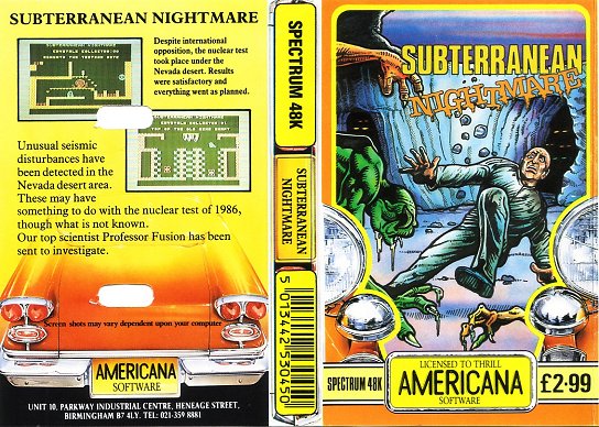 Screen from Subterranean Nightmare