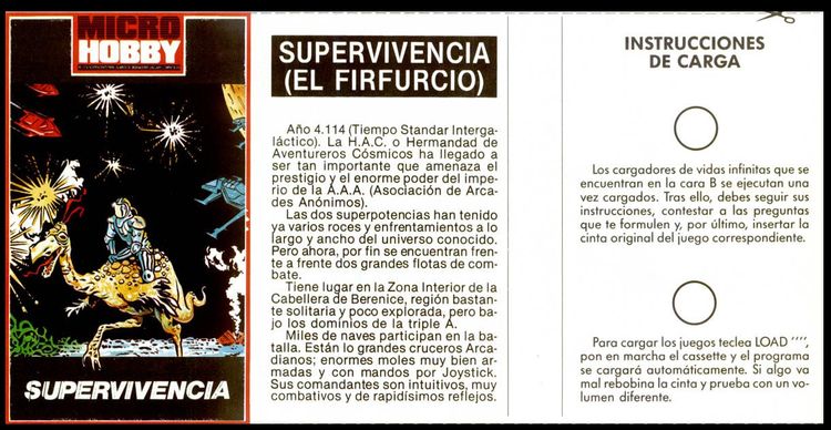 Screen from Supervivencia