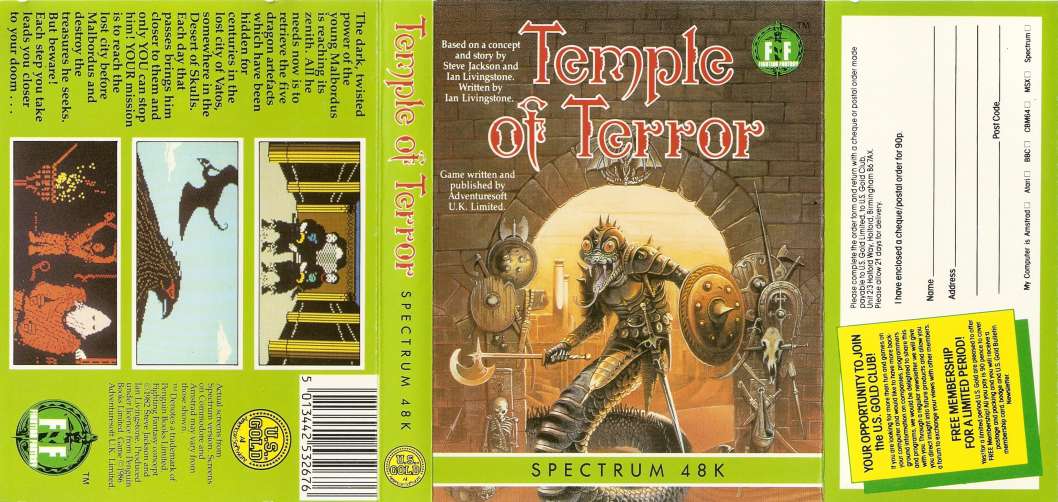 Screen from Temple of Terror