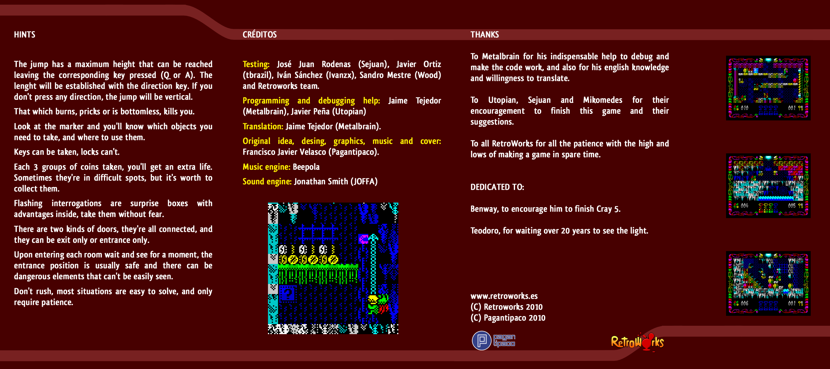 Screen from Teodoro no Sabe Volar