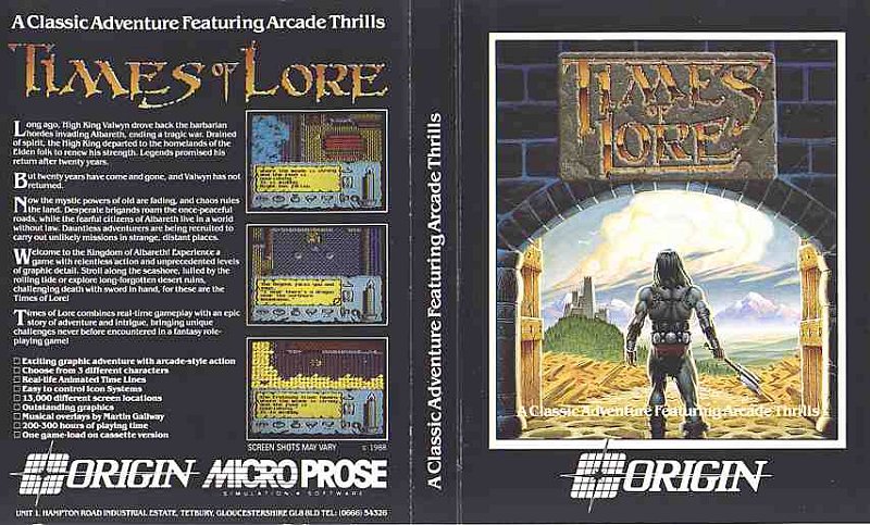 Screen from Times of Lore