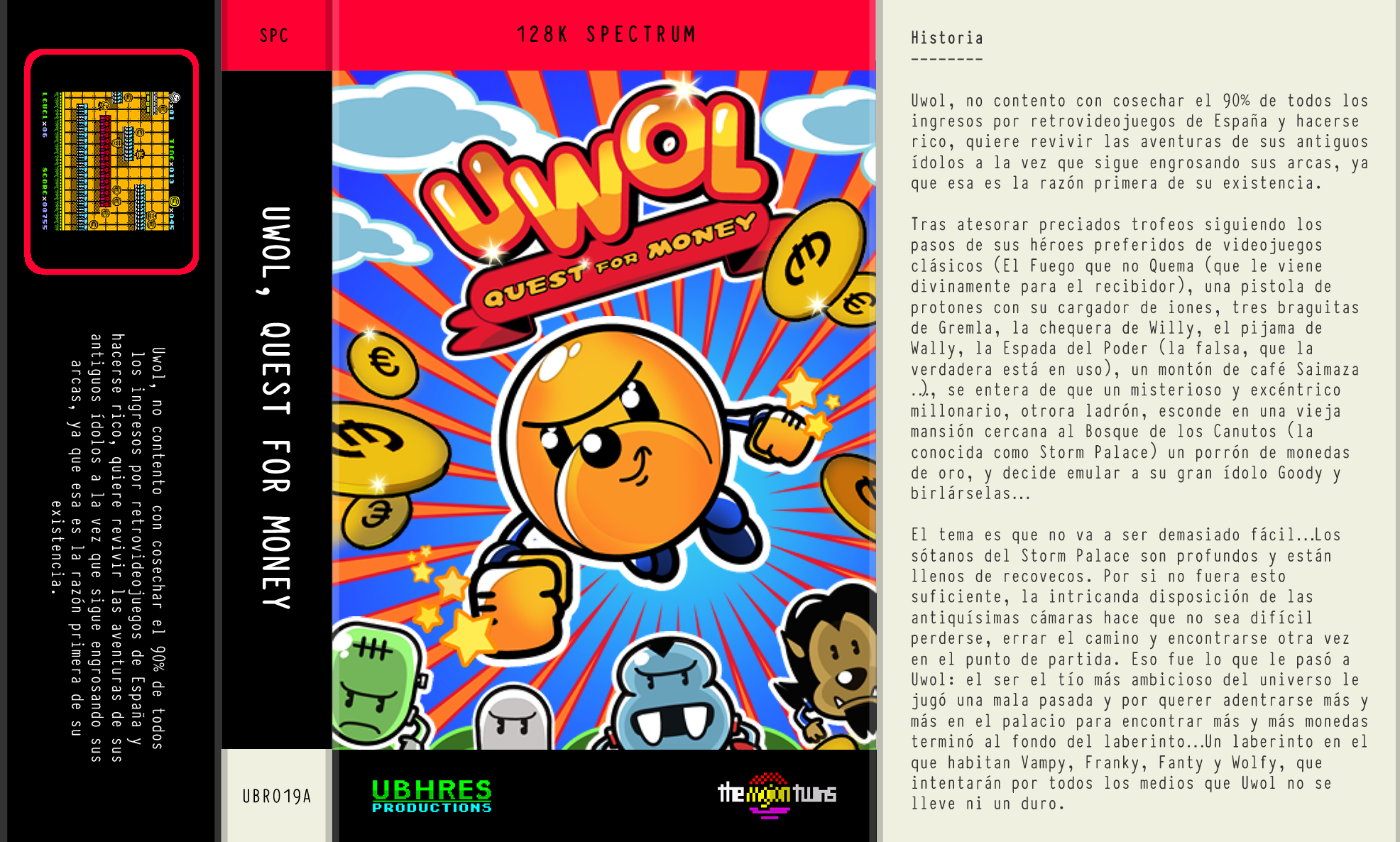 Screen from Uwol, Quest for Money