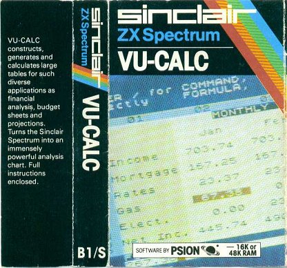 Screen from VU-Calc