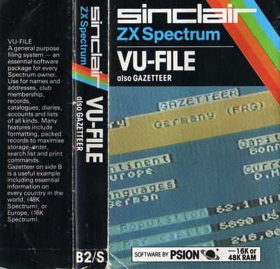 Screen from VU-File