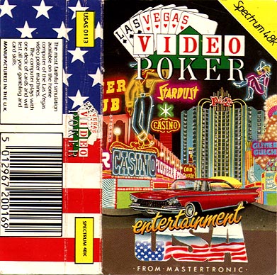 Screen from Video Poker