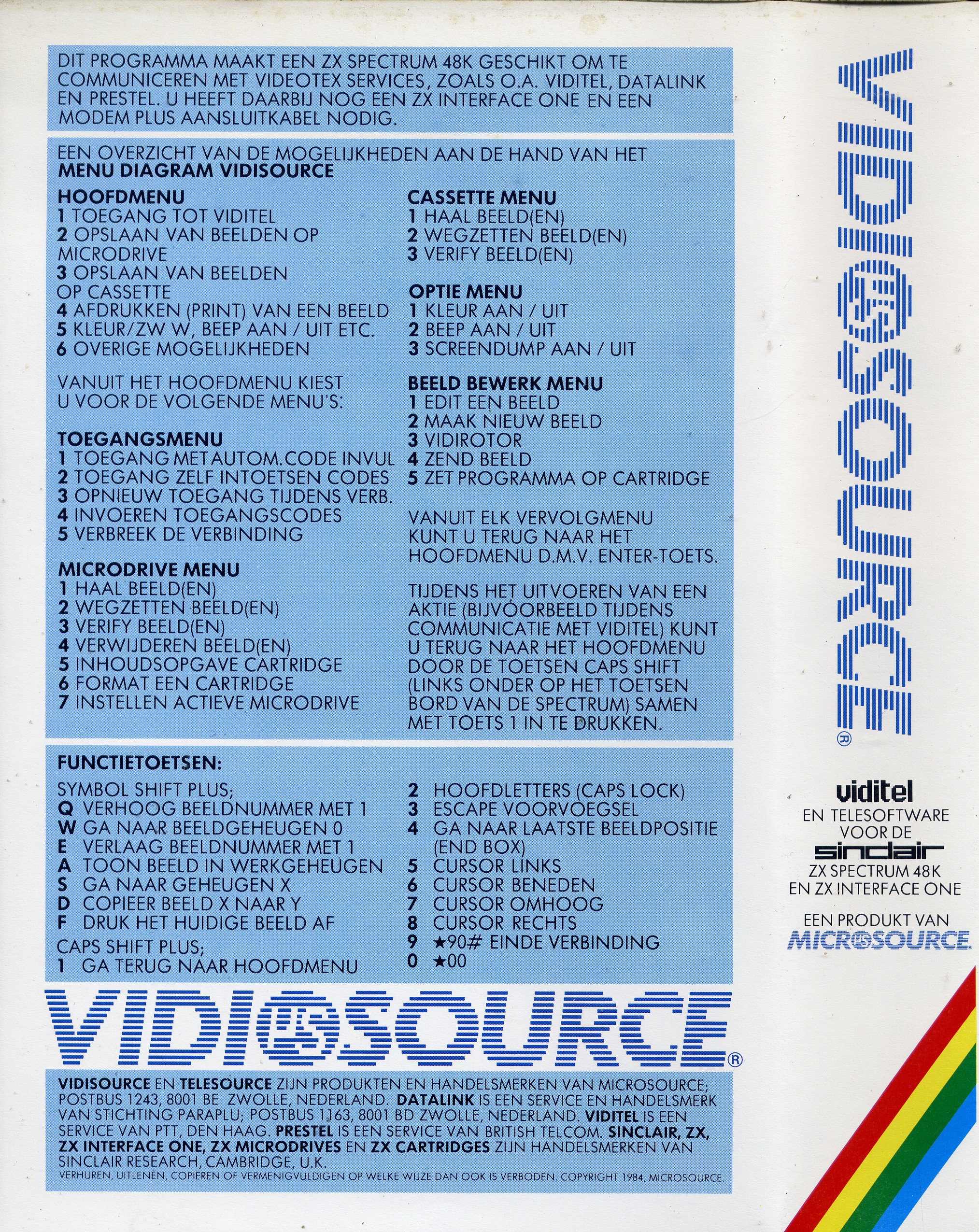 Screen from Vidi Source: Viditel en Telesoftware
