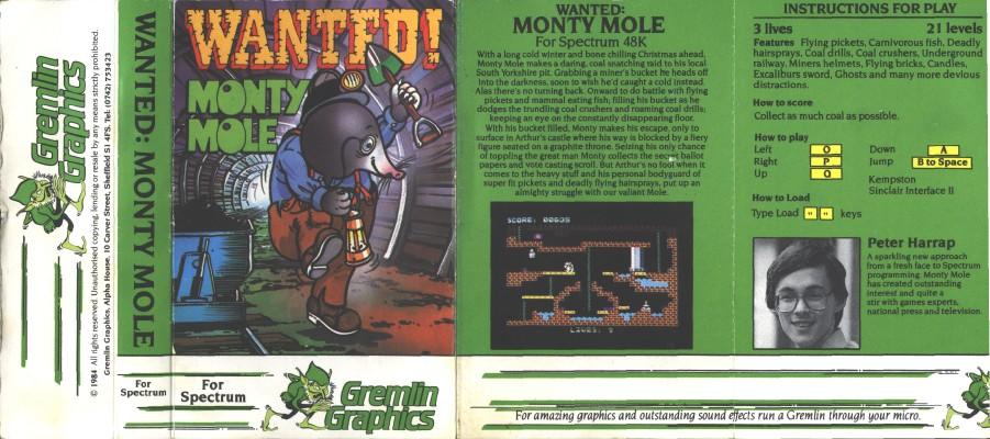 Screen from Wanted: Monty Mole