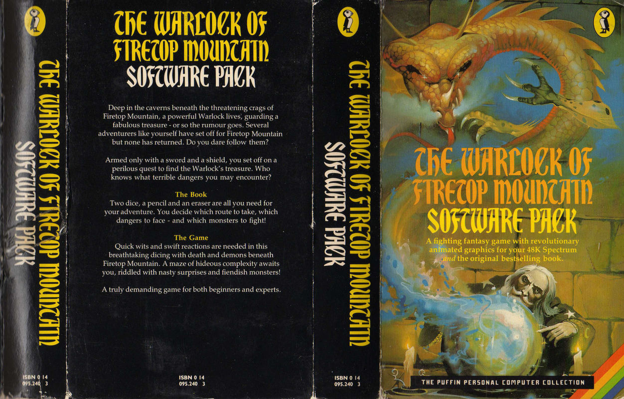 Screen from The Warlock of Firetop Mountain