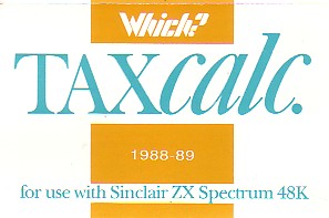 Screen from Which? Taxcalc 1988-89