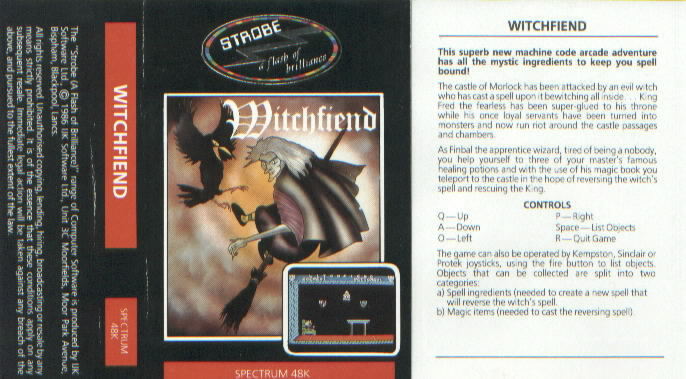 Screen from Witchfiend