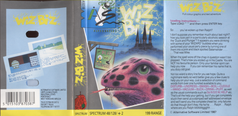 Screen from Wiz-Biz