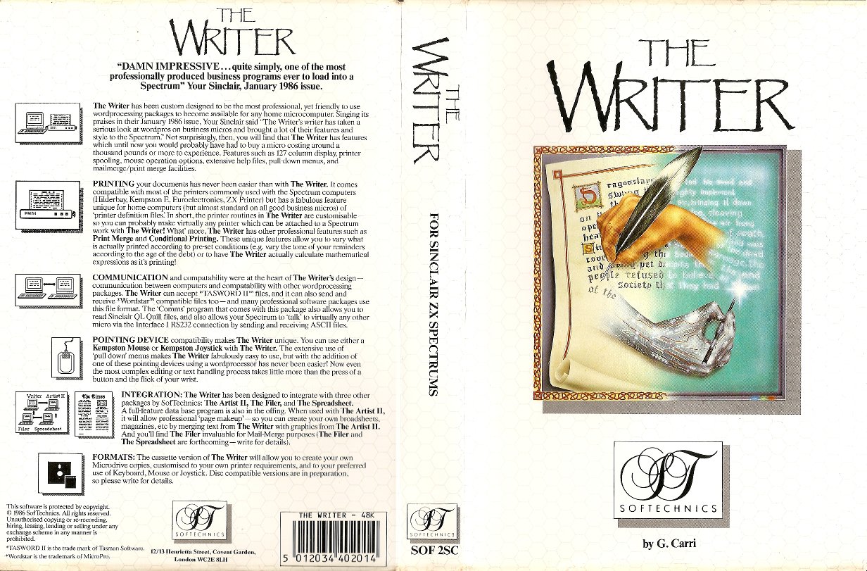 Screen from The Writer