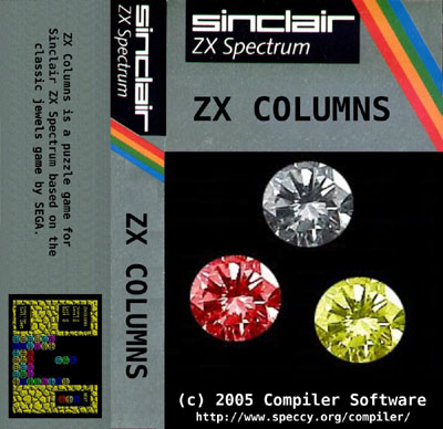 Screen from ZX Columns