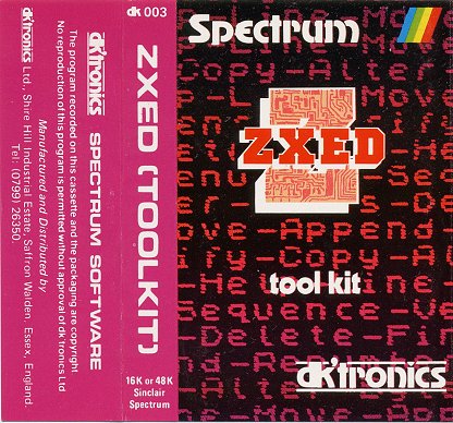 Screen from ZXED Spectrum Toolkit