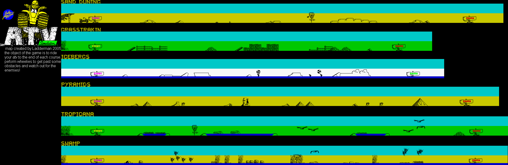 Screen from ATV Simulator