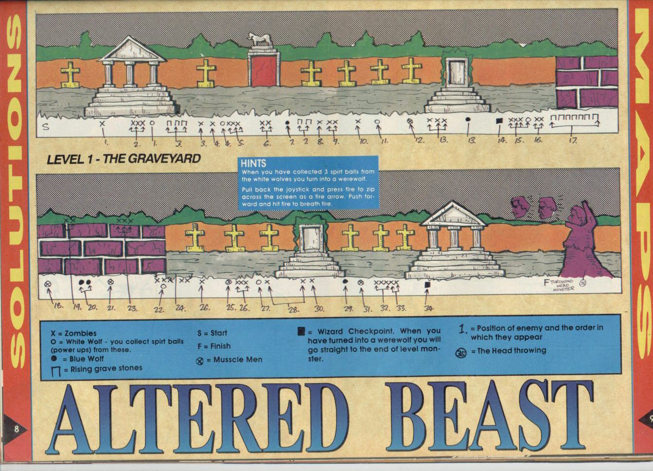 Screen from Altered Beast