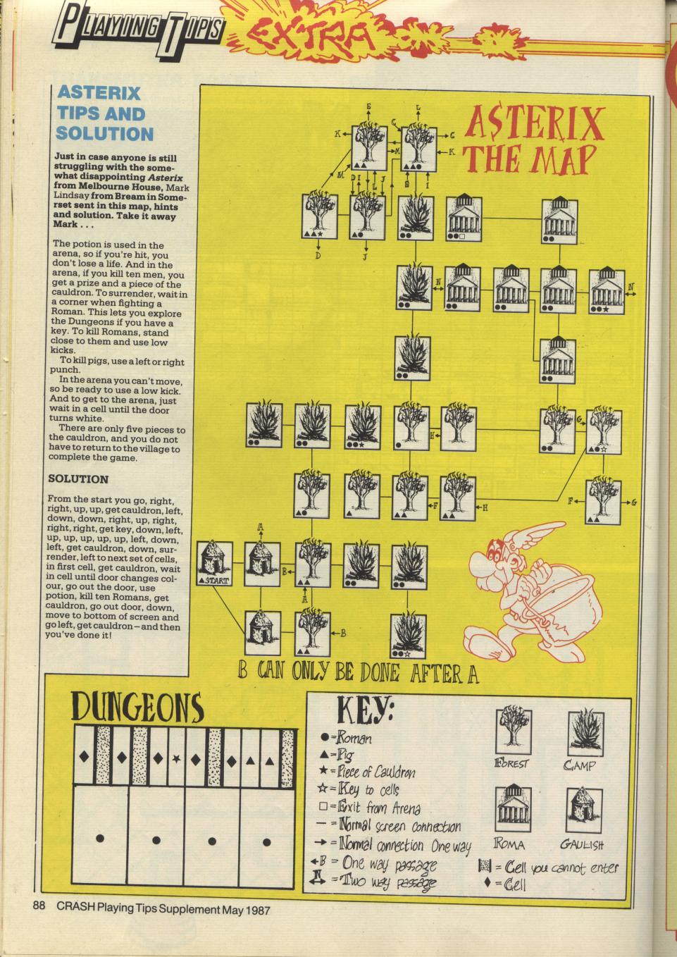 Screen from Asterix and the Magic Cauldron